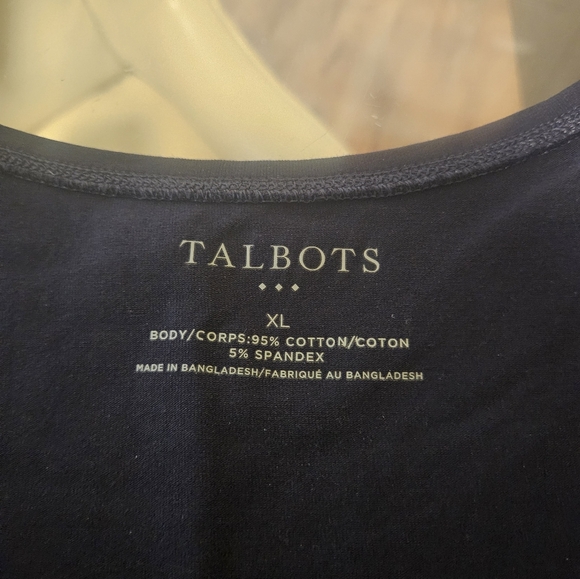 ✨️NWOT!!! Talbots navy blue & black body tanks, set of 2!!! Size XL - Picture 2 of 8